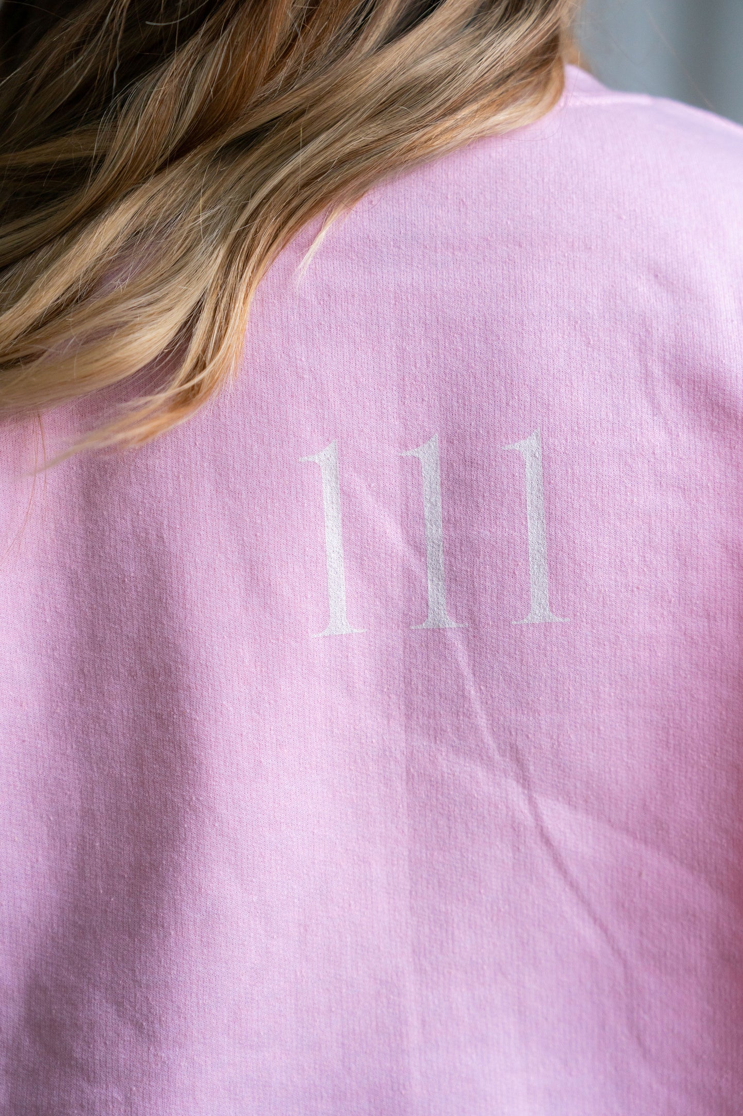 Goddess Frequency 111 Sweatshirt (Light Pink)